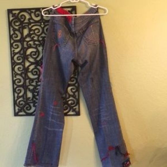 Super Hippified ~ ONE-OF-A-KIND GAP Bell-Bottom Long & Lean Jeans - Picture 2 of 10